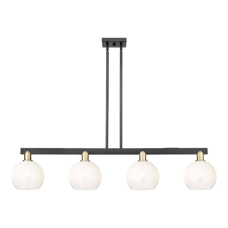 Innovations Lighting Urban Downtown - Brookhaven Globe - 4 Light 48" Stem Hung Island Light