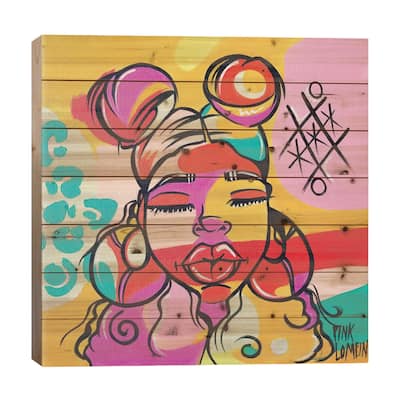 Philly Print On Wood by Pinklomein - Multi-Color