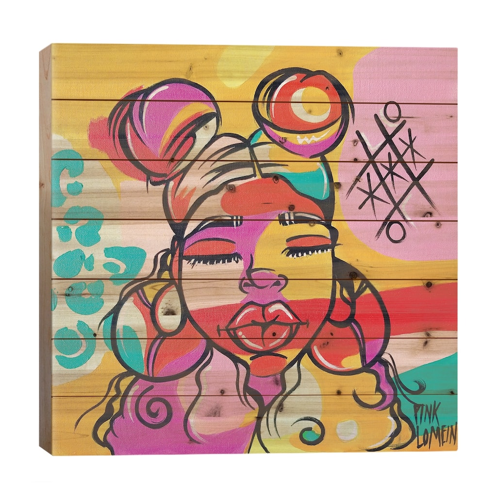 Philly Print On Wood by Pinklomein - Multi-Color