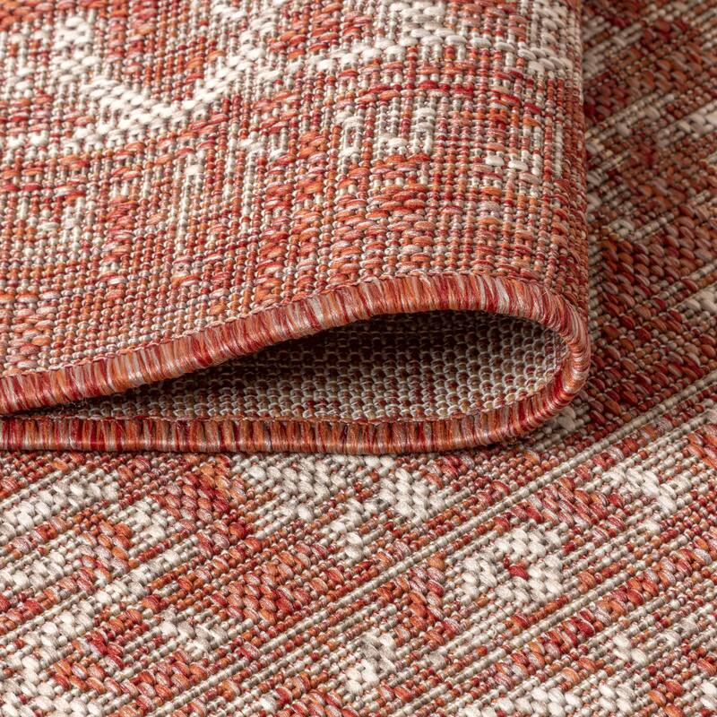 JONATHAN Y Medallion Textured Weave Indoor/Outdoor Area Rug