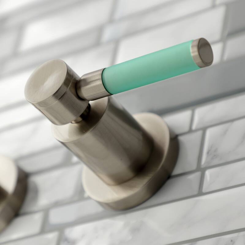 Kingston Brass Kaiser 3-Hole Wall Mount Roman Tub Faucet