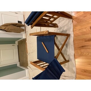 Safavieh Outdoor Living Laguna Blue Director Chair (Set of 2)