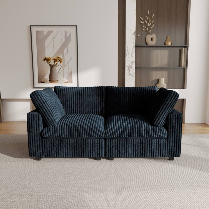 78" Cloud Sectional Couch, Modular Sofa, Plush Soft Deep Seat Couch for Living Room