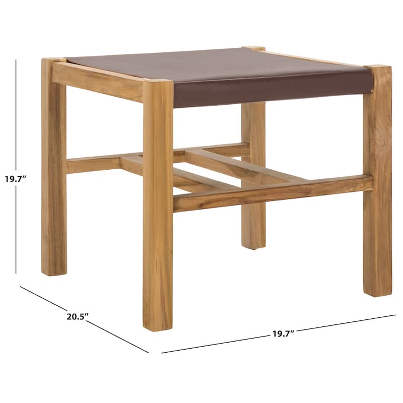 SAFAVIEH Solana Ottoman (Fully Assembled)