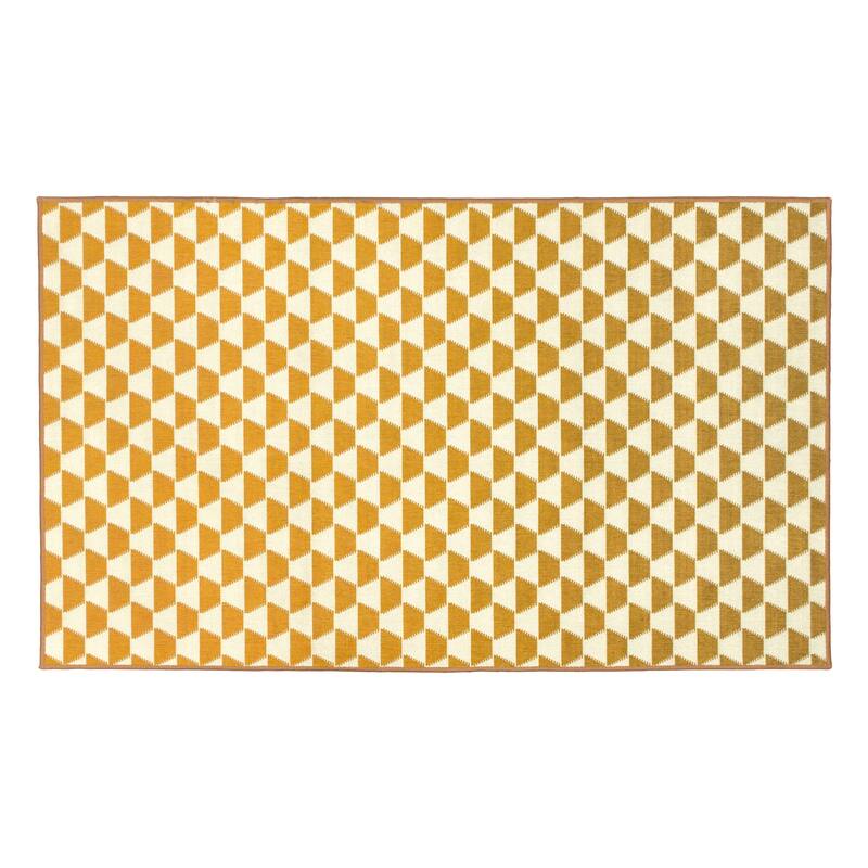 My Magic Carpet Machine Washable Rug Yanis Yellow/Gold