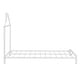 preview thumbnail 5 of 7, White Twin Size Metal Platform Bed with House-Shaped Headboard