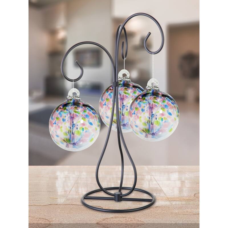 Tree Of Life 3 4In Hope Hand Blown Glass Balls With Stand