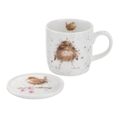 Royal Worcester Wrendale Designs Mug and Coaster Set Assorted Animal