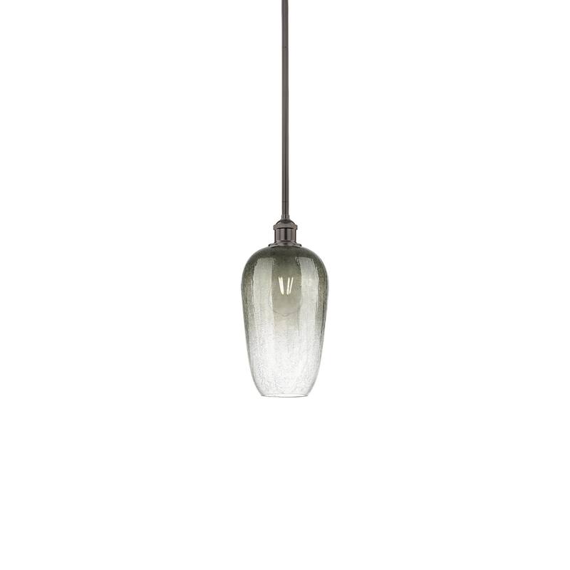 Innovations Lighting 616-1S-15-7 Brookhaven Flute Pendant Brookhaven - Oil Rubbed Bronze / Slate