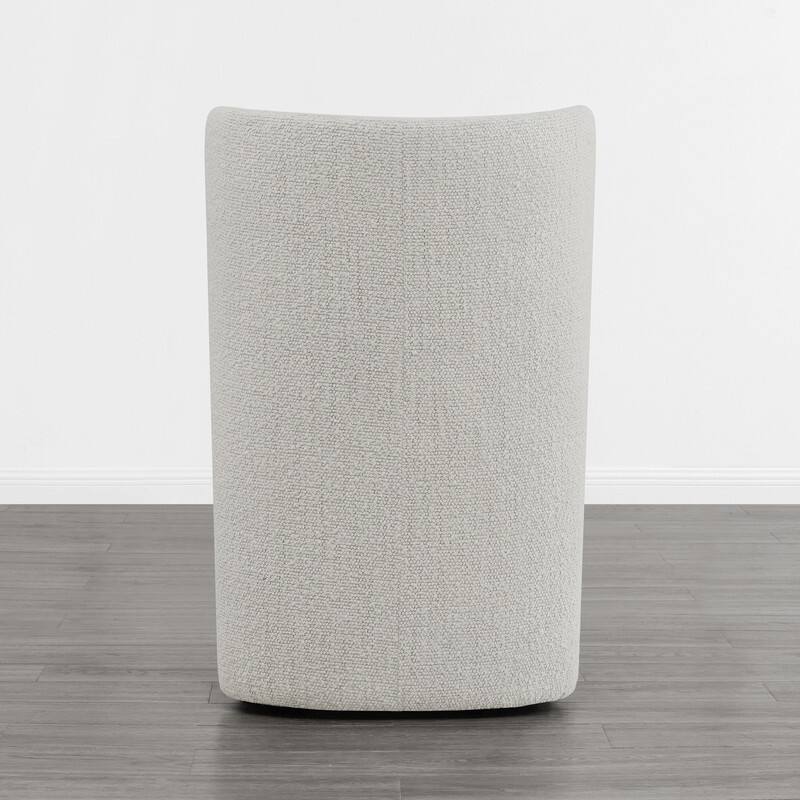 Spruce & Spring Kevin Modern Wingback Dining Chairs with Casters&Wood Base Set of 2 - Set of 2