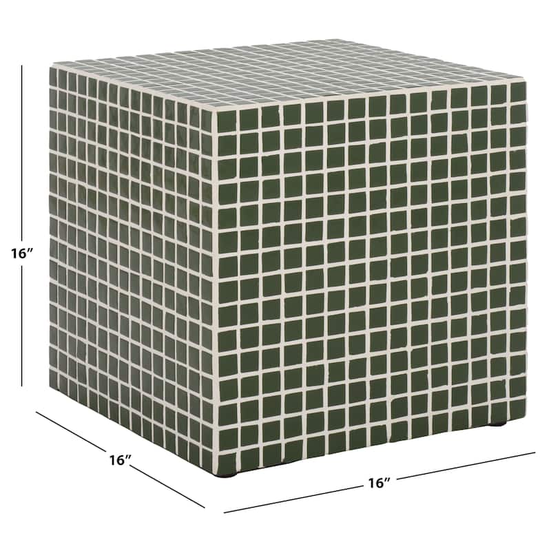 SAFAVIEH Home Hikari Cube Accent Table - 16"W x 16"D x 16"H