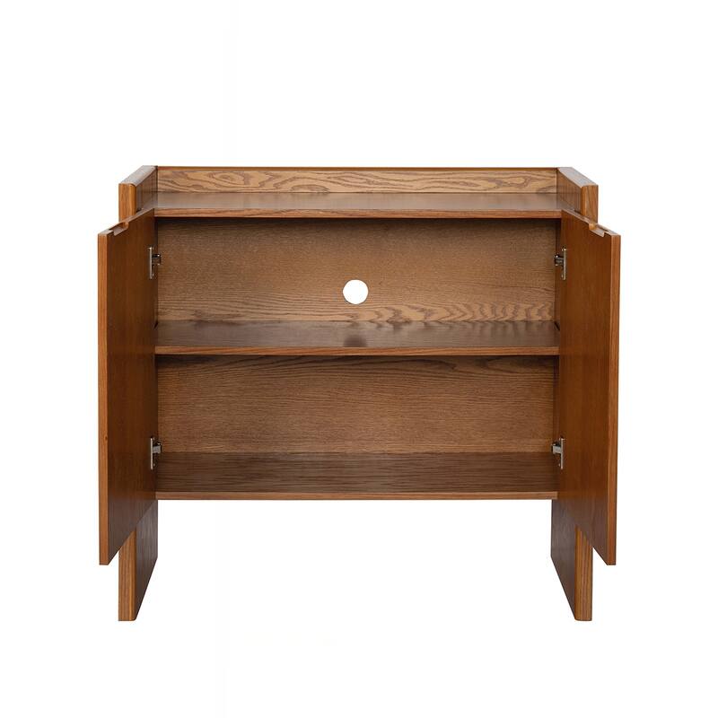 Walnut Wooden Storage Cabinet