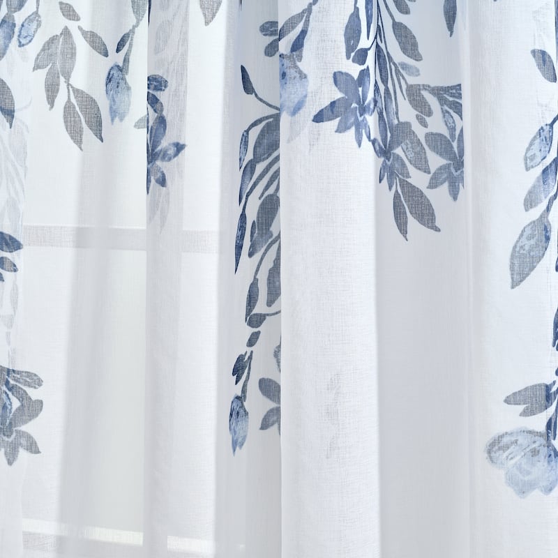 Lush Decor Tanisha Sheer Window Curtain Panel Pair