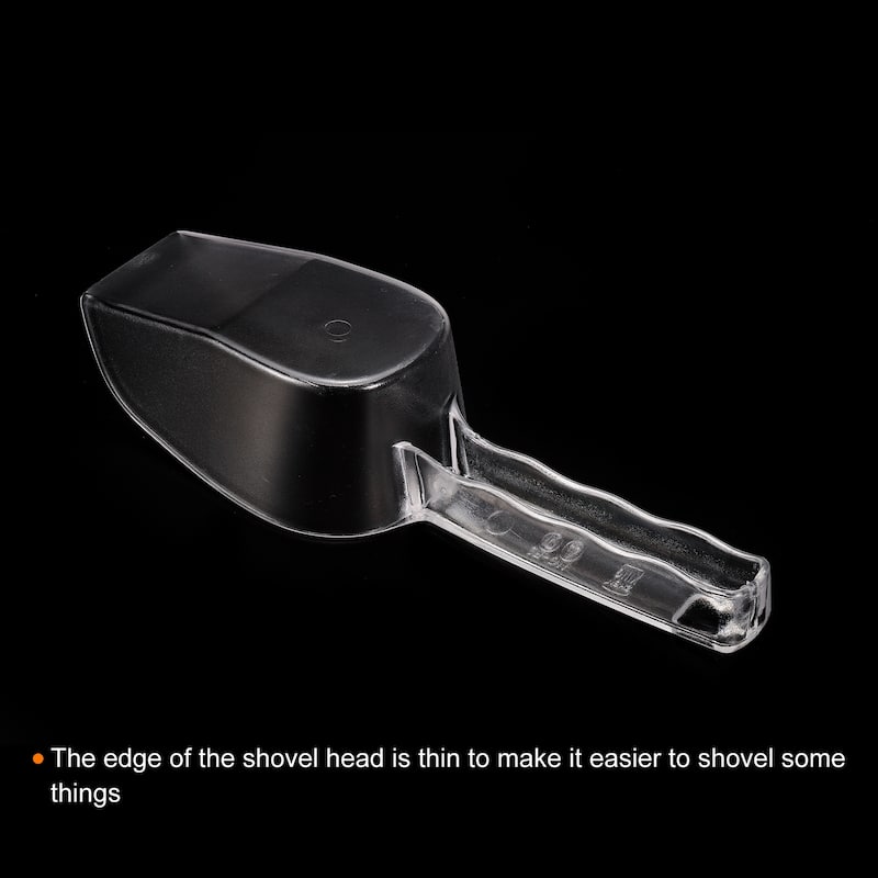 Ice Scoop, 9.45x2.36" Small Ice Maker Flour Cereal Sugar Handle Shovel - Clear