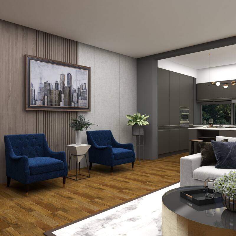 Minimalist Wood Inverted Pyramid Geometric Accent Table with Metal Stand - White or Black