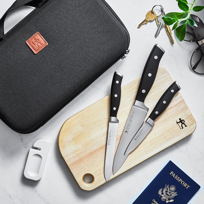 Henckels Forged Accent 6-pc Travel Knife Set - Black - 9-pc