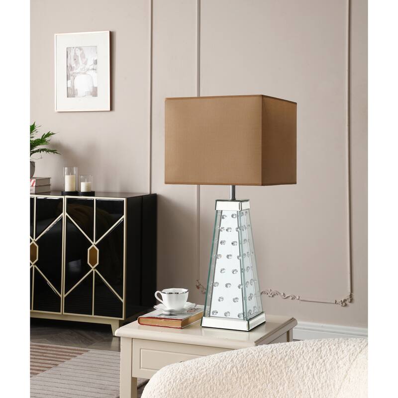 Decor 28 in. Tan Table Lamp