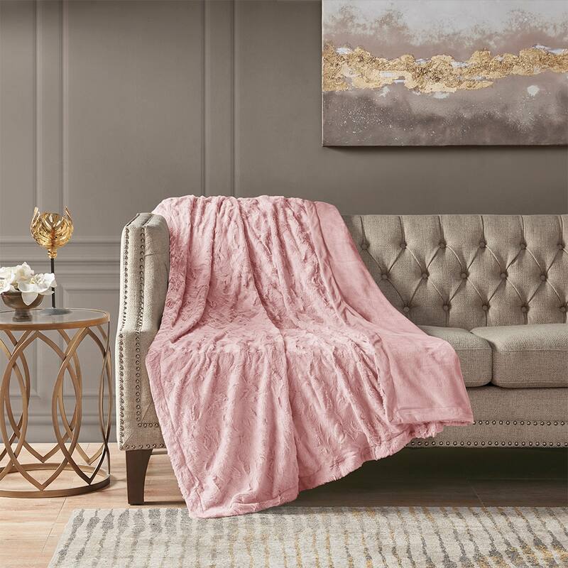Super Cozy Soft Throw, 100% Polyester Reversible Throw Blanket for Couch, Machine Washable - 60x70 inches