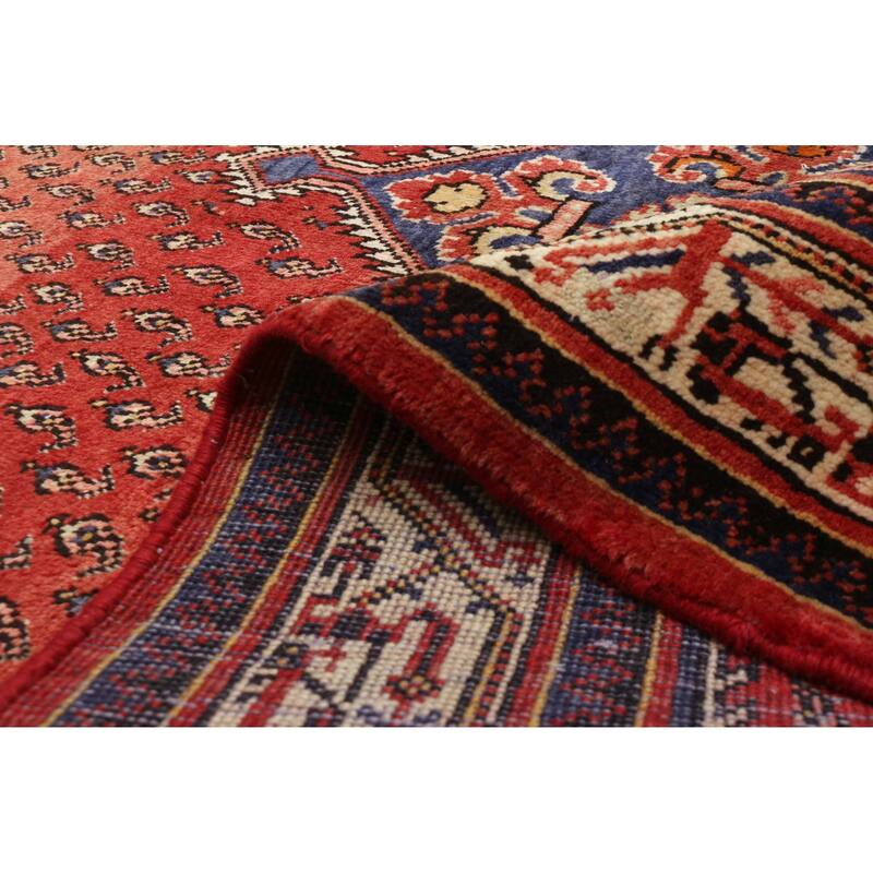 ECARPETGALLERY Hand-knotted Andelz Red Wool Rug - 3'8 x 5'4