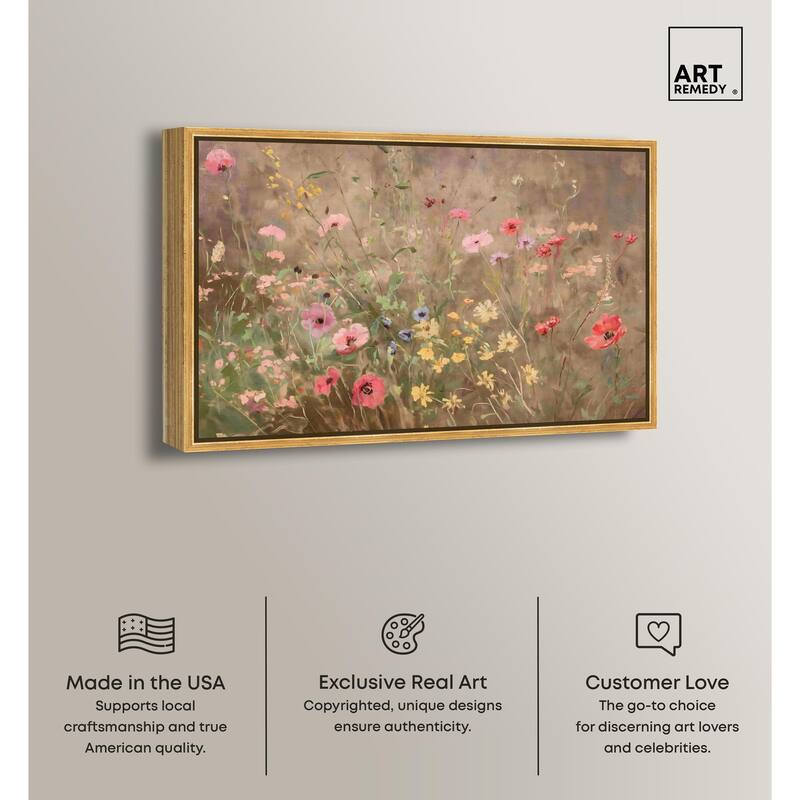 Wildflower Meadow Canvas by Art Remedy