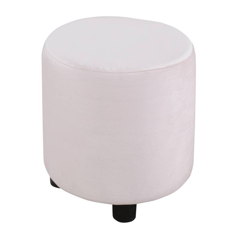 Queen Size Velvet Upholstered Platform Bed with Bedside Desk and Stool, Pink