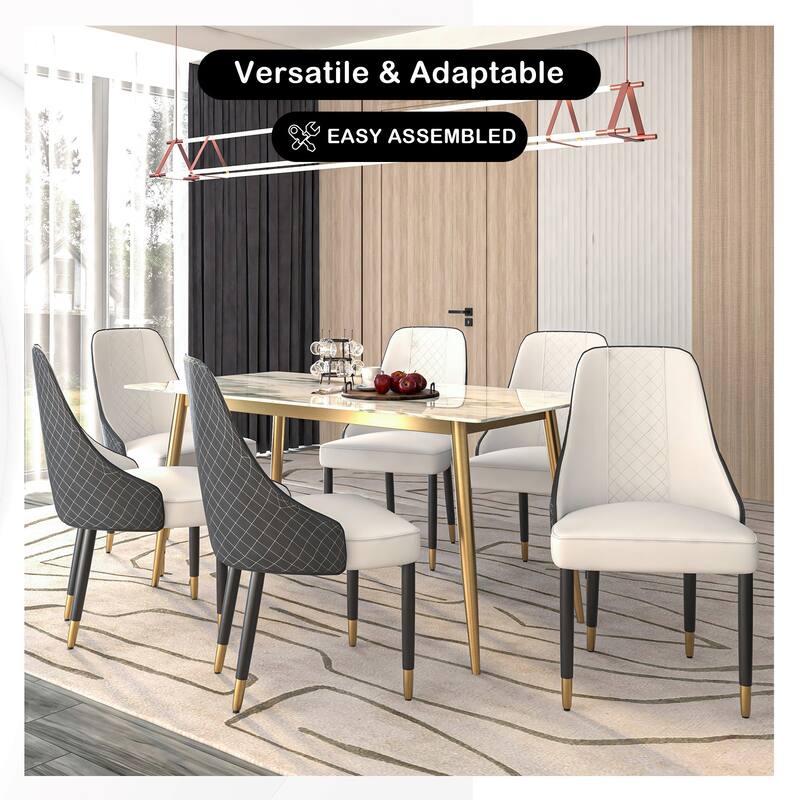 Allure Dining Chairs Fabtic/Leather Seat and Back in Oak Wood Set of 2