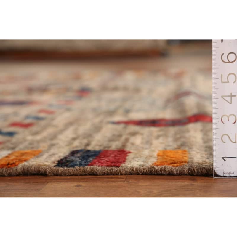 Geometric Moroccan Oriental Area Rug Handmade Wool Carpet - 7'0" x 9'8"