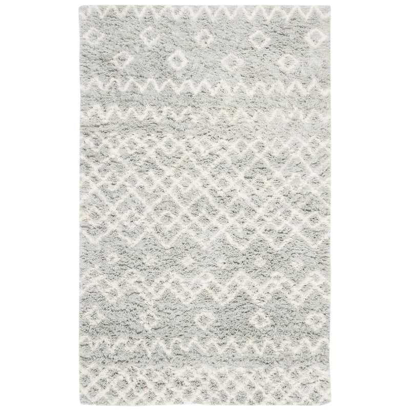 SAFAVIEH Handmade Casablanca Shag Elenore Tribal Wool Rug