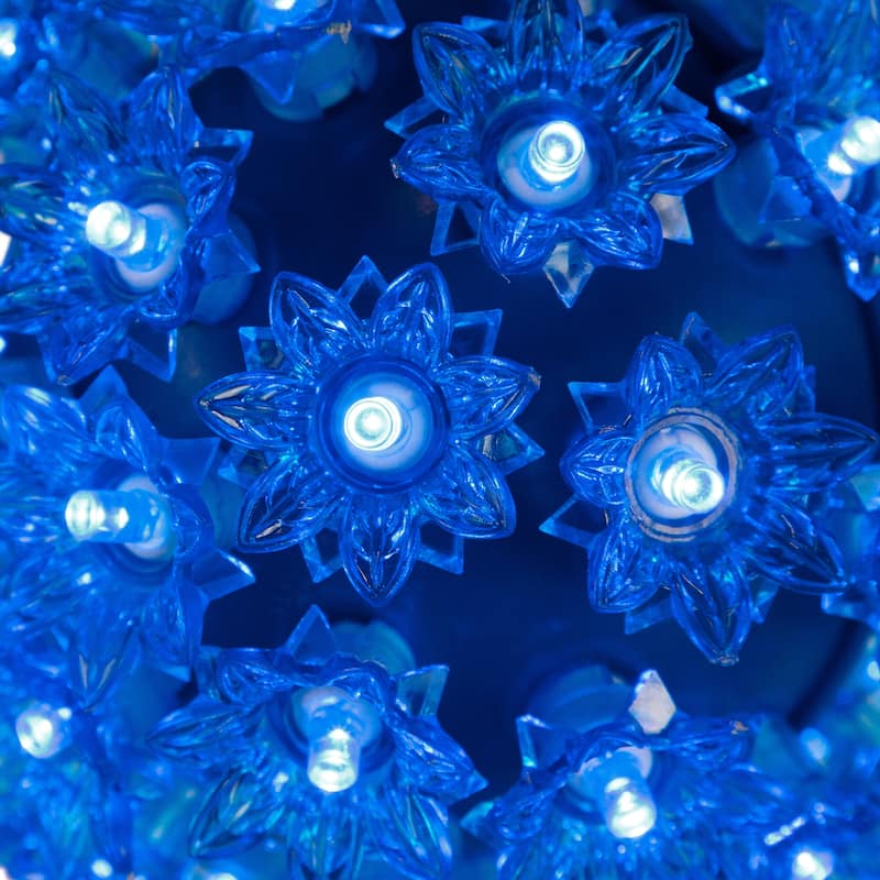 LED Lighted Hanging Starlight Sphere Outdoor Christmas Decoration- 6"