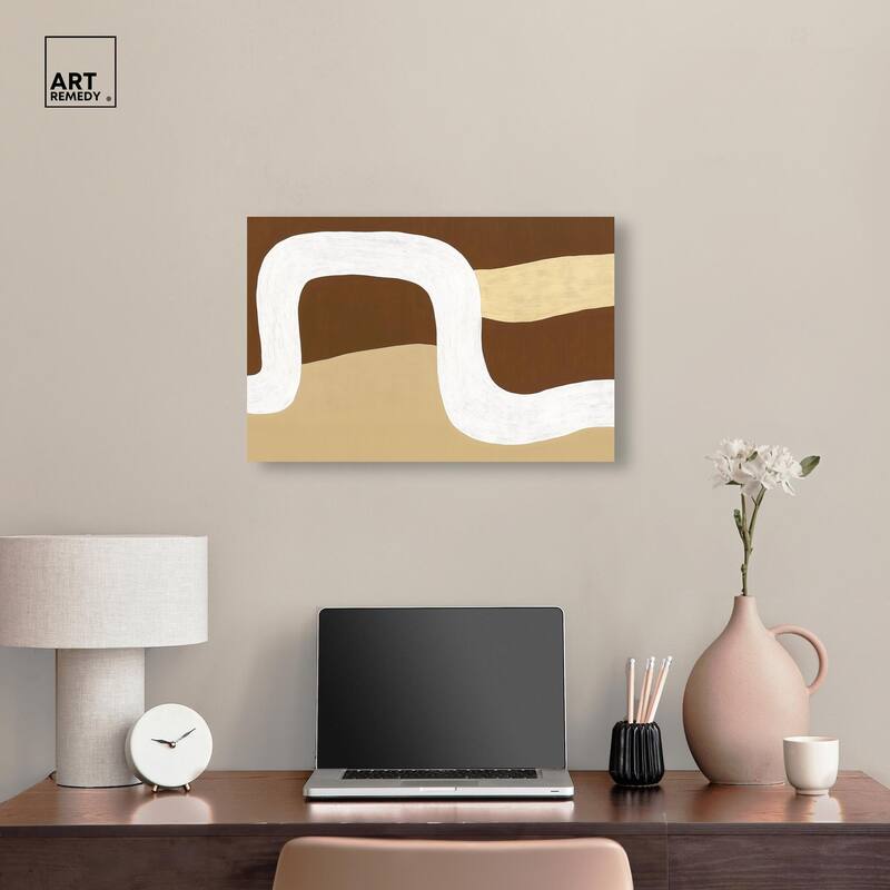 Minimal Wavy II Canvas by Art Remedy, Gallery Wrapped