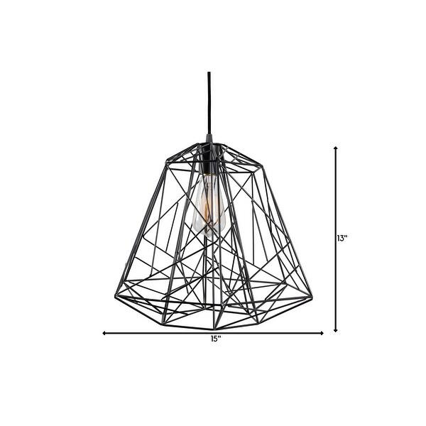 The Wright Stuff 1-light Black Pendant