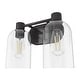 preview thumbnail 16 of 18, Hunter Lochemeade 2-Light Vanity Wall Light, Damp-Rated - Bathroom, Laundry - Modern Farmhouse, Contemporary, Industrial