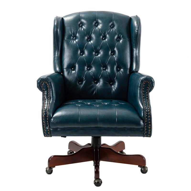 Maximiliano Modern Swivel Executive Chair with Tufted Back by HULALA HOME
