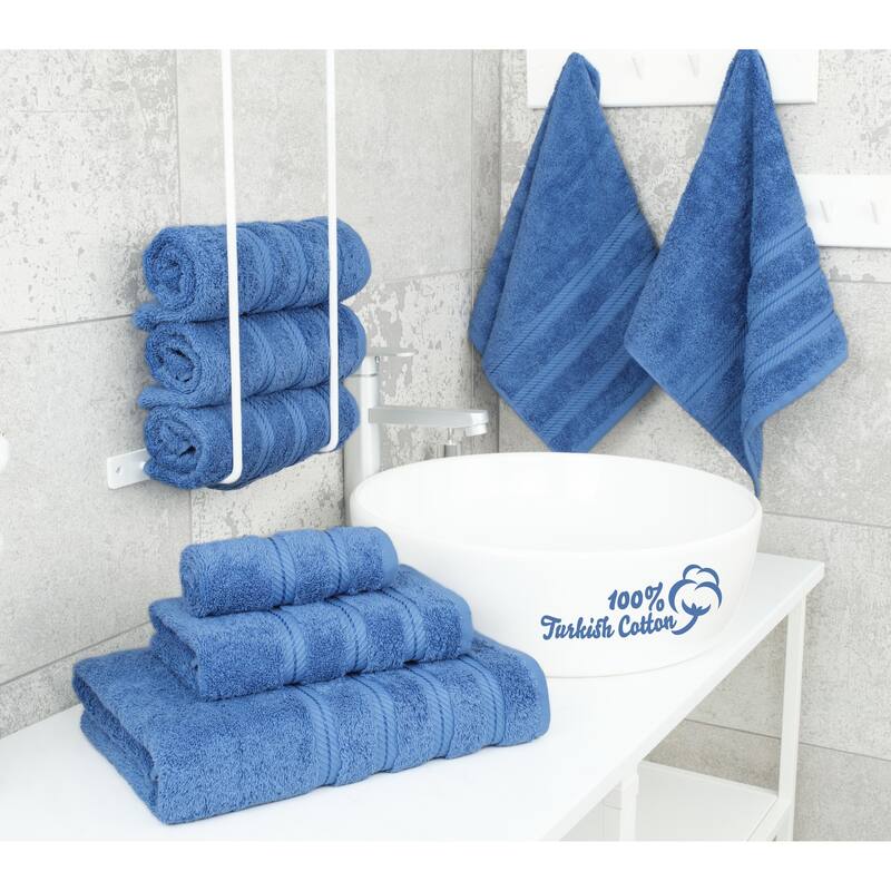 American Soft Linen 6 Piece Turkish Cotton Bath Towel Set