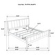 preview thumbnail 6 of 30, Wilkes 51-inch Upholstered Bed Dark Cocoa