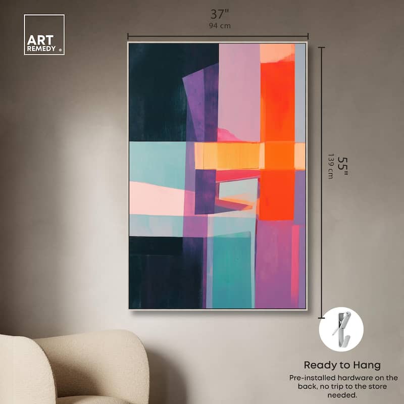 Color Blocks II Canvas by Art Remedy