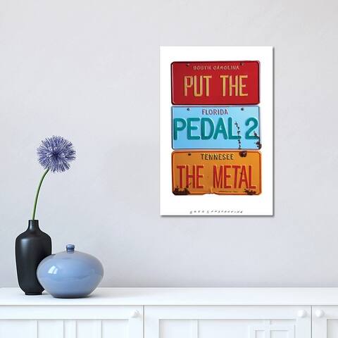 iCanvas "Pedal 2 The Metal" by Gregory Constantine Canvas Print