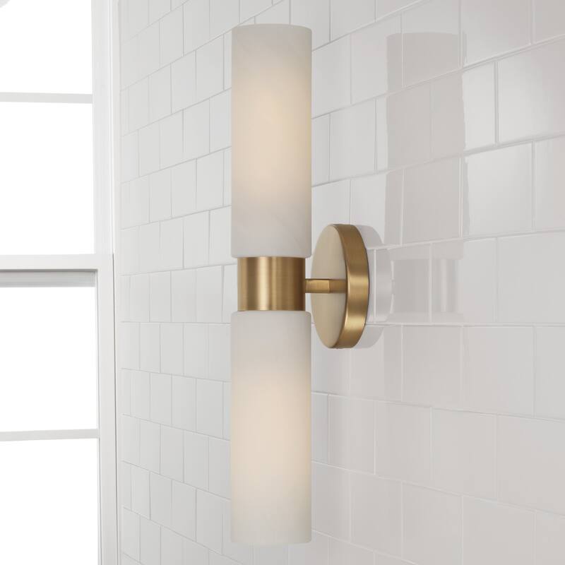 Alyssa 2-Light Sconce - 5"W x 20.5"H x 5"E