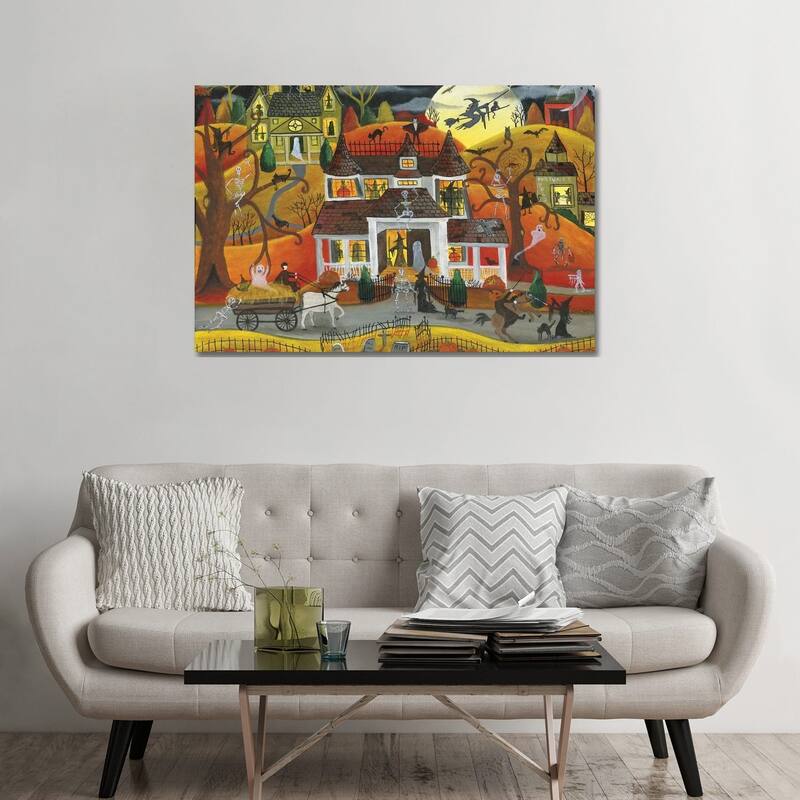 iCanvas "Halloween Fright Night" by Cheryl Bartley Canvas Print - 32x48x1.5