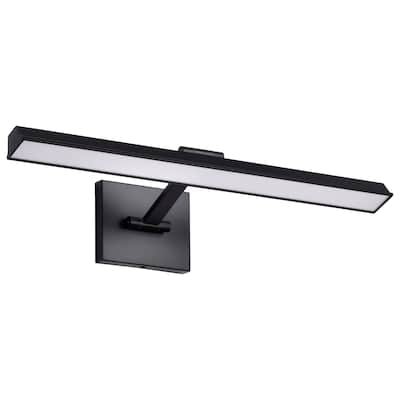 Hazel 2 Foot LED Picture Light 3 CCT Selectable Black Finish Acrylic Lens