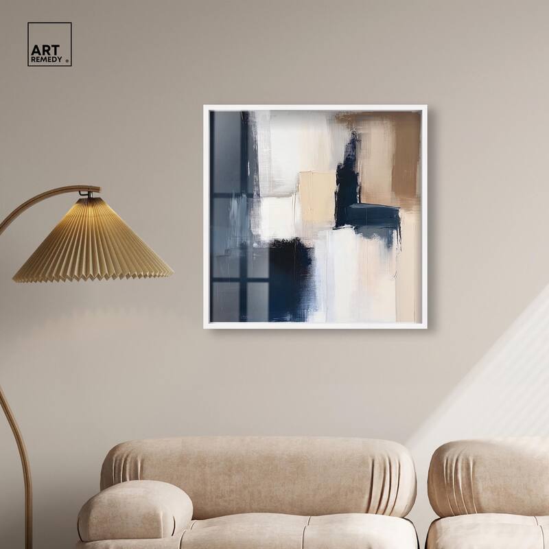 Blue Mood Depth I Shadowbox by Art Remedy