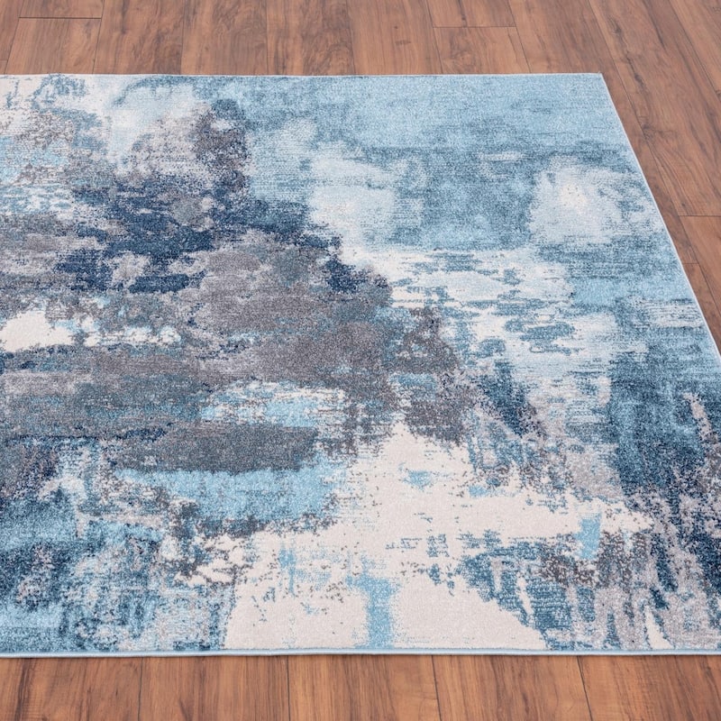 Luxe Weavers Distressed Abstract Area Rug