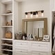 preview thumbnail 11 of 25, Fora Modern Farmhouse Glass Bathroom Vanity Light Dimmable Wall Sconce