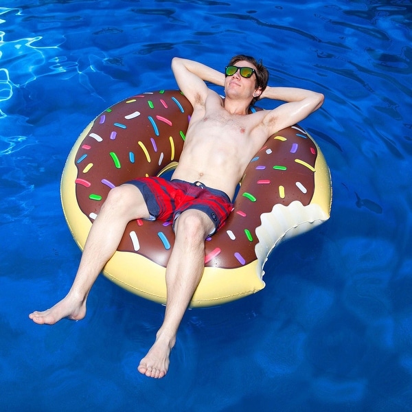 BigMouth BMPF 0008 Giant 4 Foot Frosted Chocolate Donut Summer