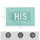 preview thumbnail 49 of 59, Jean Pierre Novelty Cotton Bath Rug - 21"x34" - "His" & "Hers"