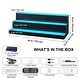 preview thumbnail 21 of 29, LED Lighted Liquor Bottle Display, Commercial Illuminated Home Bar Shelf, Whiskey Rack Stand, Acrylic Drink Shelves