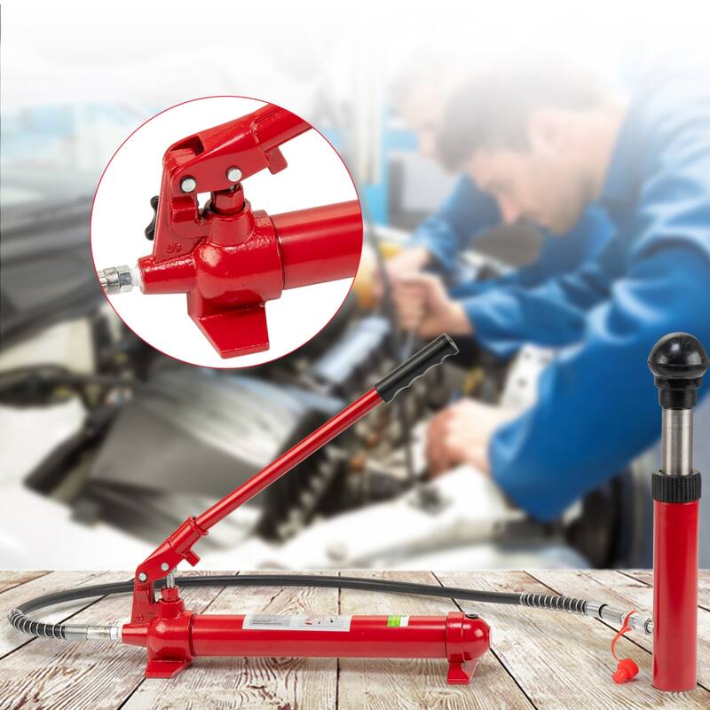 Power Hydraulic Jack Kit, Auto Body Frame Repair Kit, Storage Case, Large Capacity