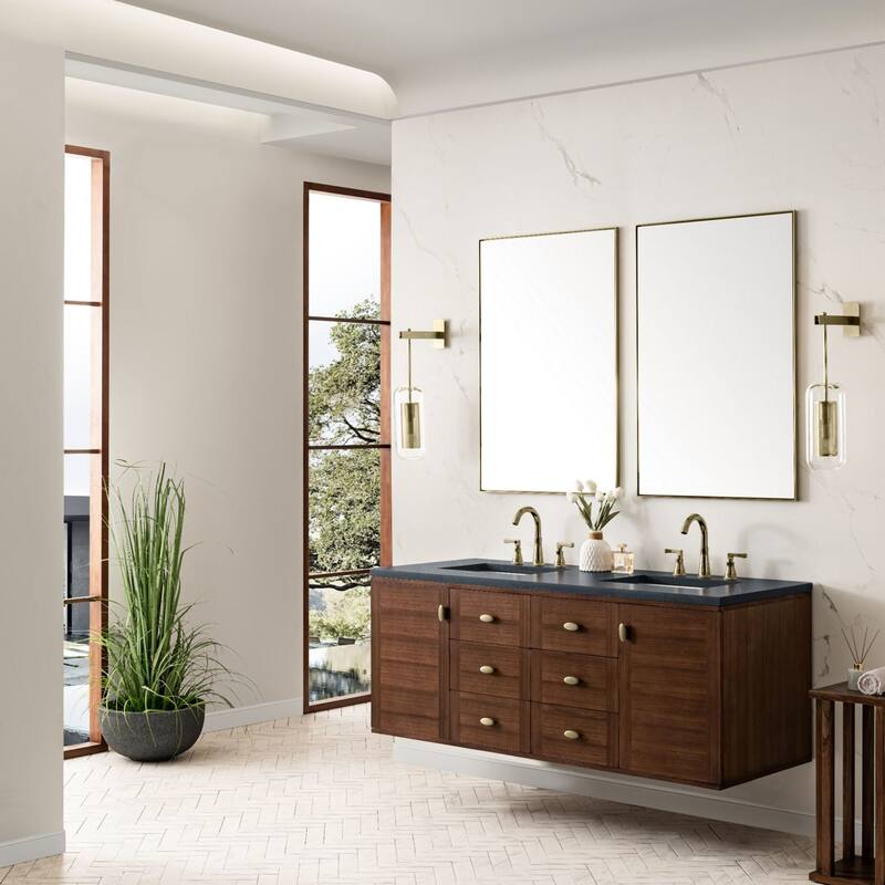 James Martin Vanities 670-V60D-3CSP Amberly 60" Free Standing or Wall
