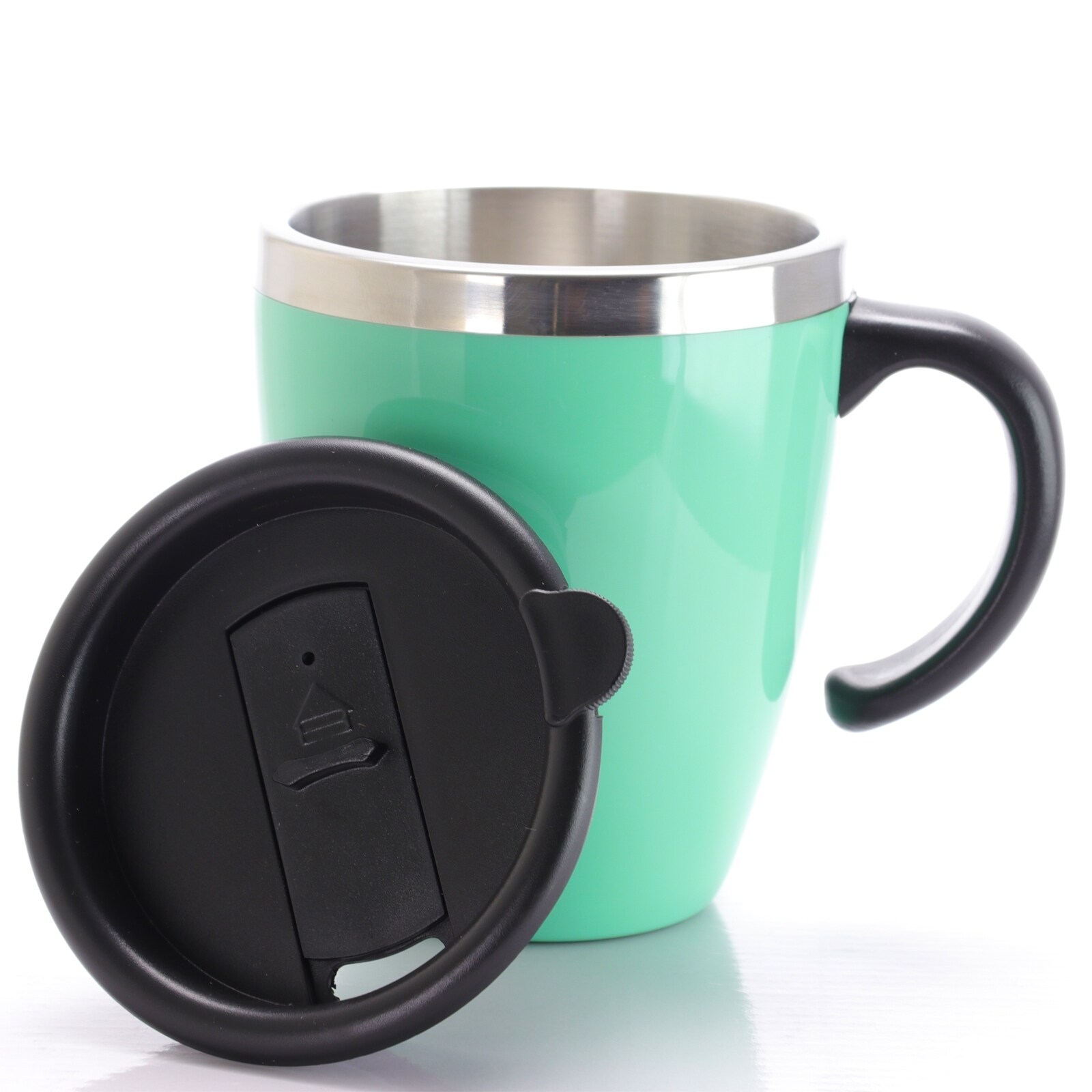 Shop Mr Coffee Neiva 15 Oz Stainless Steel Travel Cup With Lid In Turquoise Overstock 32036149