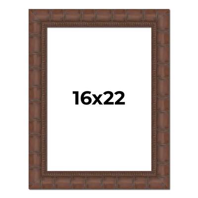 16x22 Frame Pewter Solid Wood Picture Frame Width 1.625 Inches | Interior Frame Depth 0.6875 Inches